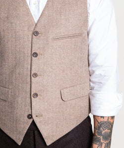Herringbone Wool Vest