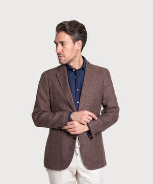Unstrukturierte Hopsackjacke