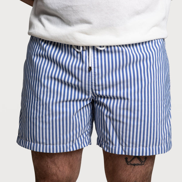 Bold Striped Swim Shorts