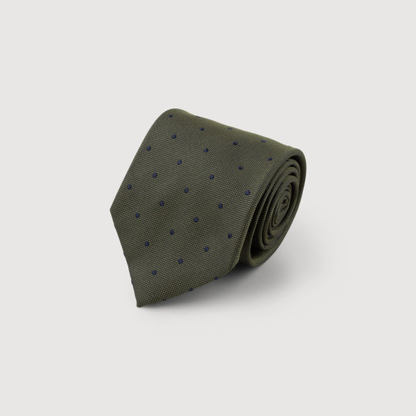 Krawatte aus Seide Gepunktet