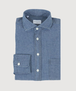 Casual Chambray Pocket Shirt