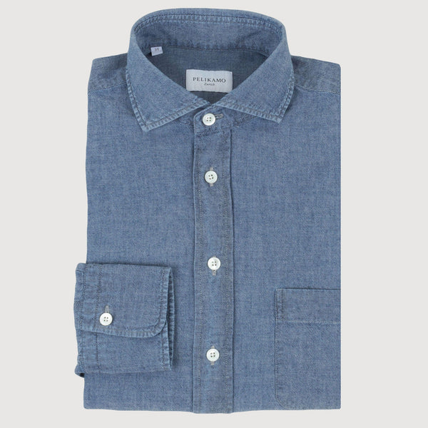 Casual Chambray Pocket Shirt//