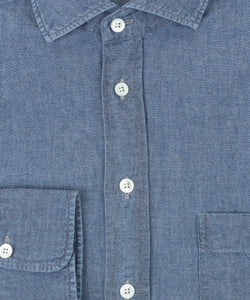 Casual Chambray Pocket Shirt