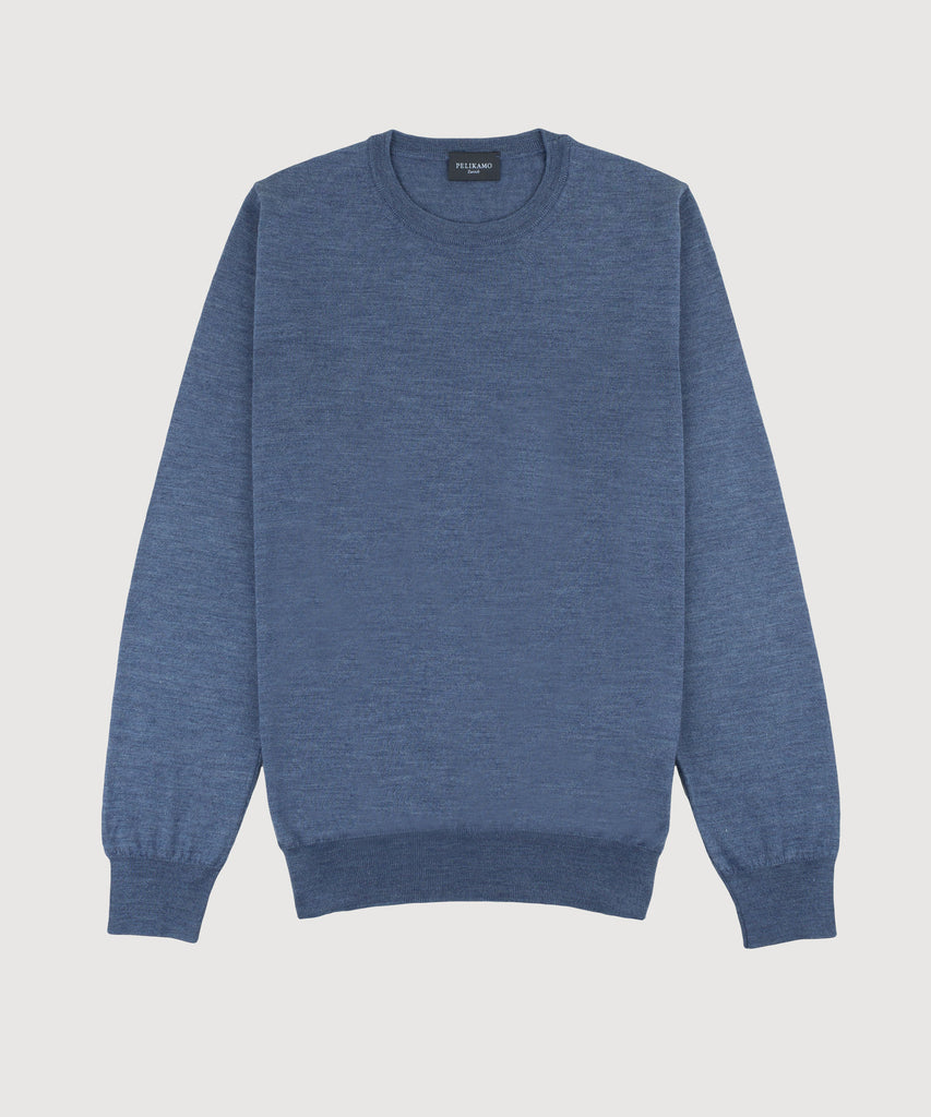 Wool Silk Roundneck Sweater
