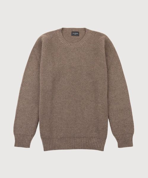 Cashmere Heavy Ribbed Roundneck Sweater