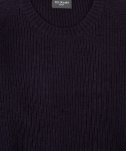Cashmere Heavy Ribbed Roundneck Sweater