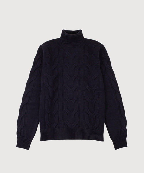 Cable Knit Rollneck Sweater