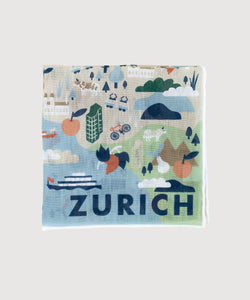 Linen Pocket Square Zurich Light