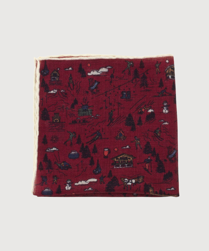 Swiss Winter Pocket Square