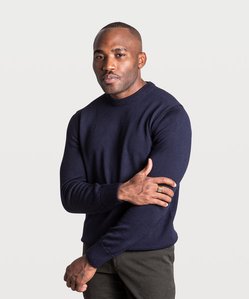 Double Ply Wool Roundneck Sweater