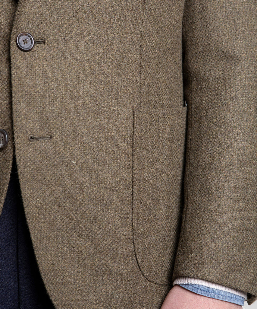 Wool Cashmere Hopsack Jacket