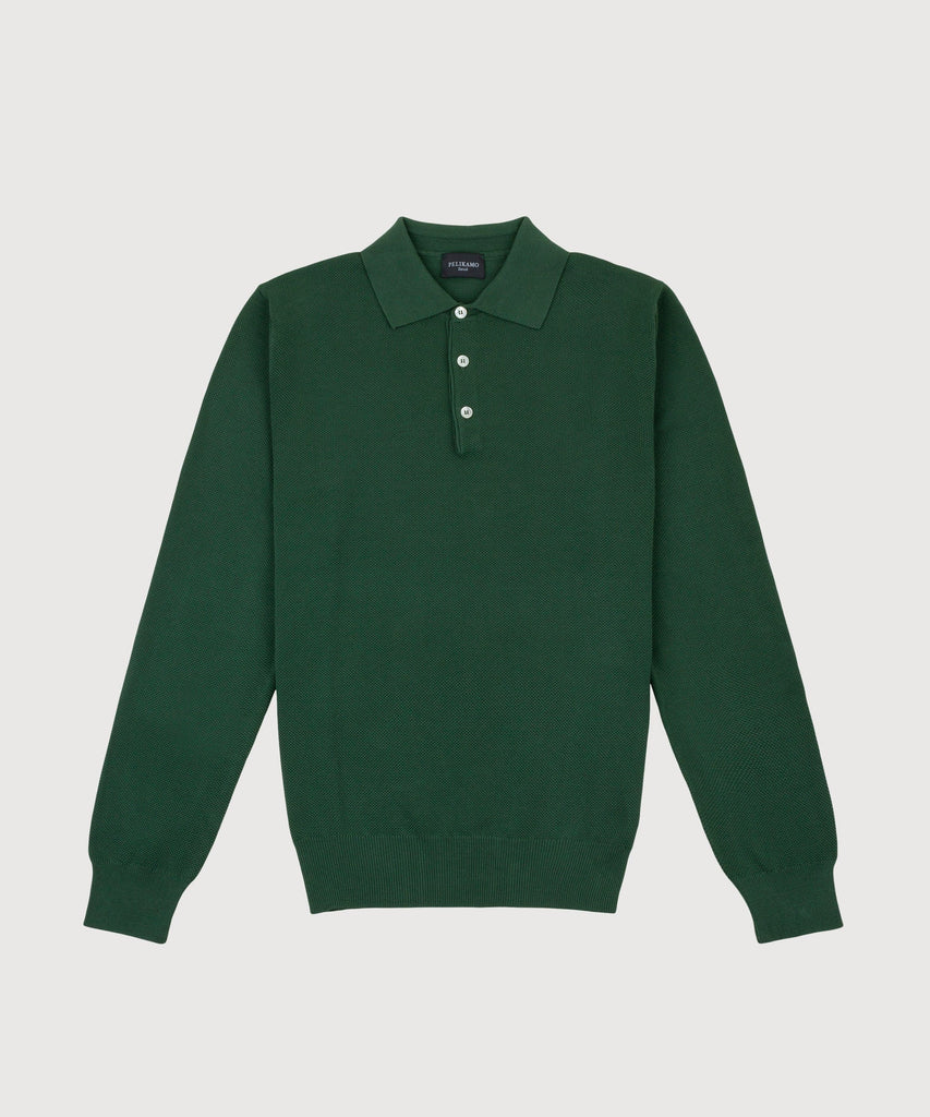 Polo Cotton Pique Sweater