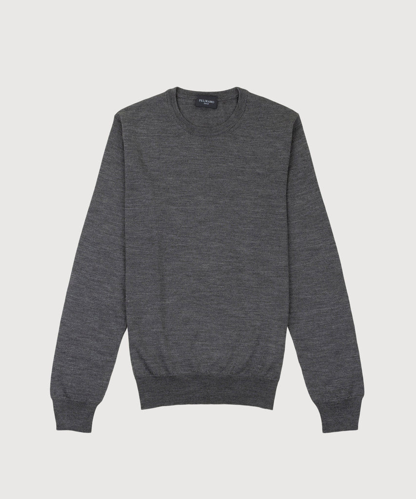 Wool Silk Roundneck Sweater