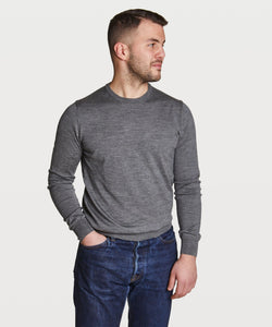 Wool Silk Roundneck Sweater