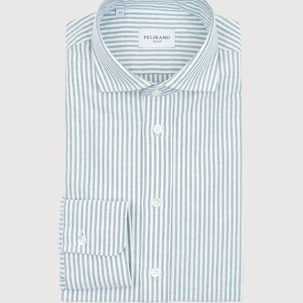 Striped Casual Oxford Shirt