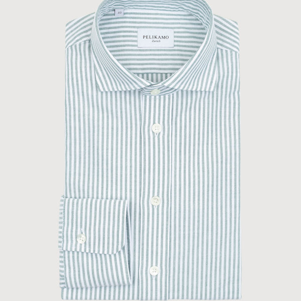 Striped Casual Oxford Shirt