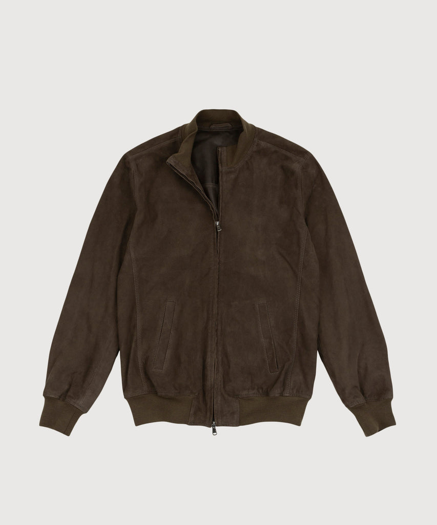 Suede Bomber Jacket