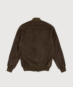 Suede Bomber Jacket