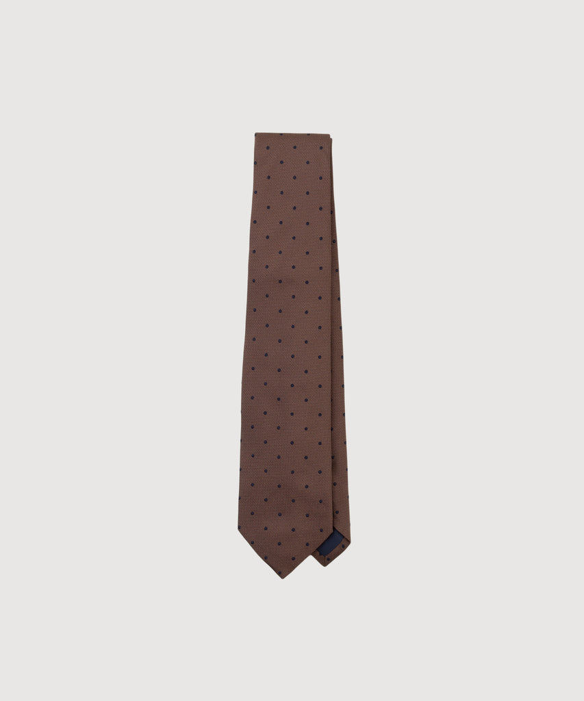 Krawatte aus Seide Gepunktet
