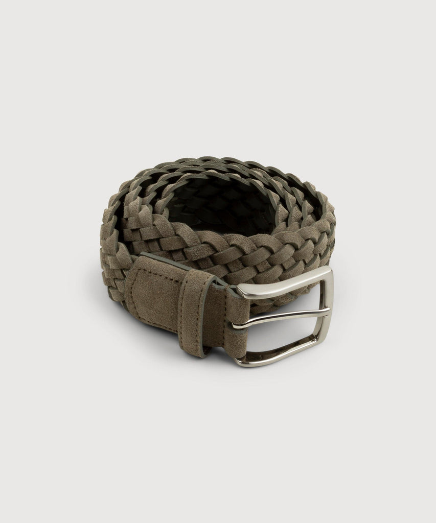 Woven Suede Leather Belt