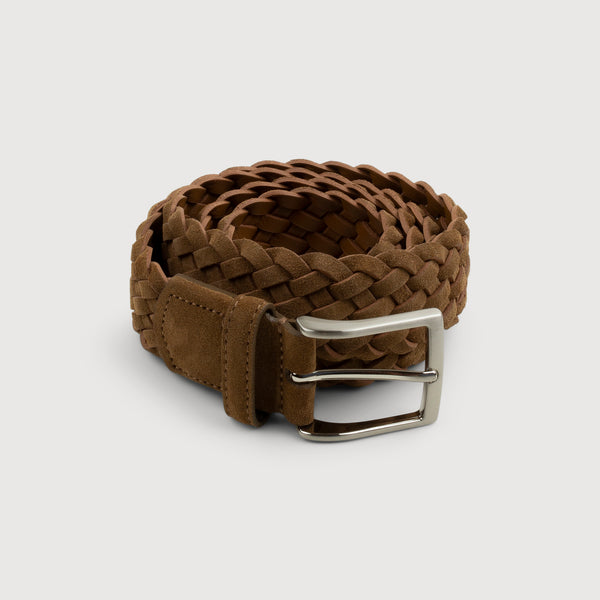 Woven Suede Leather Belt