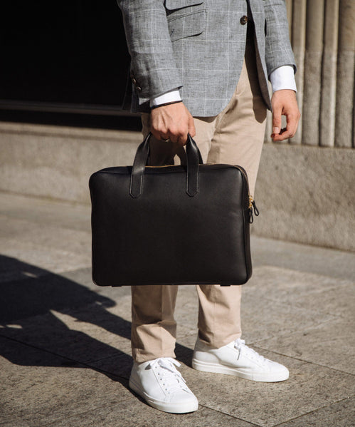 Leather Business Bag - Pelikamo